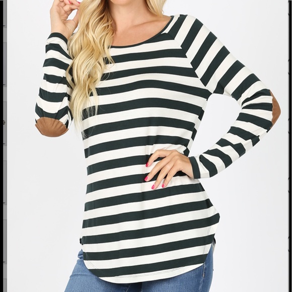 Zenana Outfitters Tops - 🌟🌟SALE🌟🌟Elbow Patch Sleeve Top